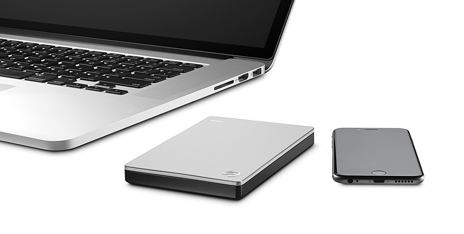 Seagate Backup Plus Slim 1TB Portable External Hard Drive for Mac - USB 3.0 HDD, Time Machine Compatible, Includes 2 Months Adobe Creative Cloud Photography Plan (STDS1000100) - Perfect for MacBook Pro/Air Backup, Photo Storage & Creative Professionals