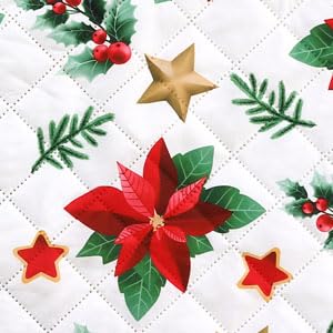 Red Poinsettia/Beige