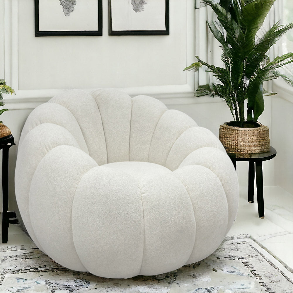 Lucia Swivel Armchair - Modern Upholstered Accent Chair with 360° Rotation, Comfortable Lounge Chair for Living Room, Bedroom, Office - Perfect for Relaxing, Reading & Home Decor