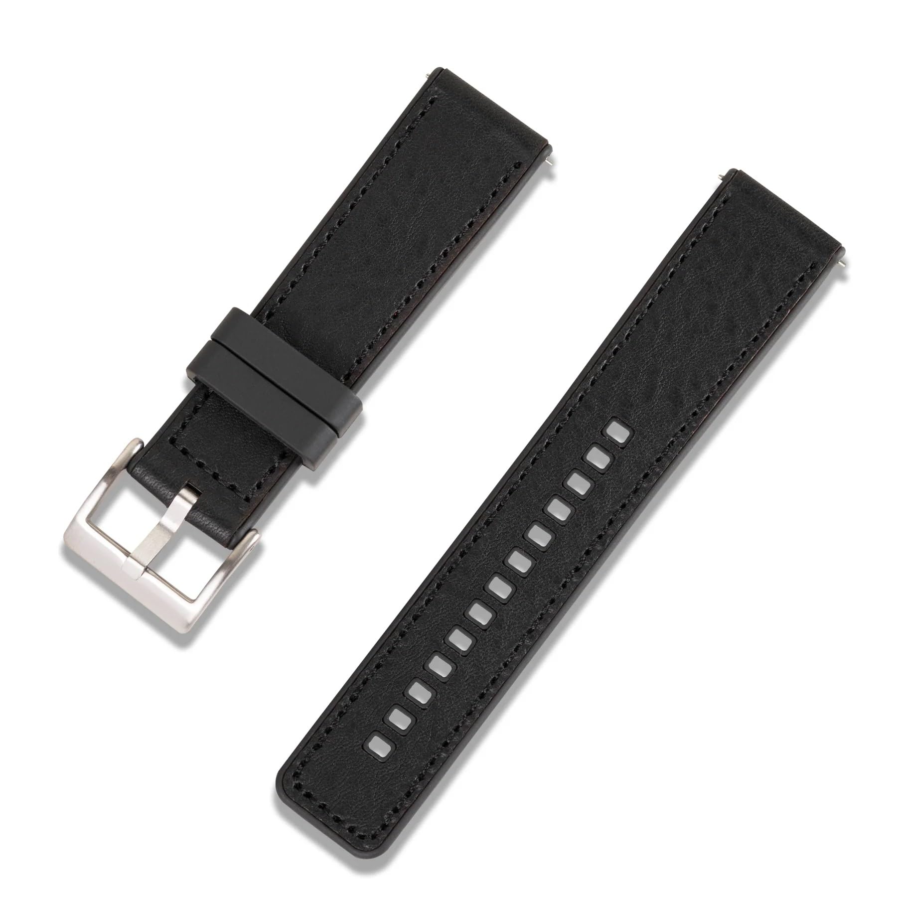 Crafter Blue UL03 Straight End Hybrid FKM Rubber Watch Band - 20mm & 22mm Replacement Strap for Durable & Comfortable Wristwear - Perfect for Diving, Swimming & Outdoor Activities