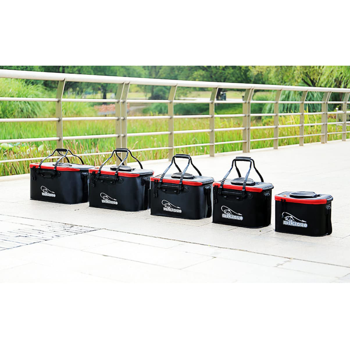 BESPORTBLE Collapsible Fishing Box - Waterproof Foldable Fish Bucket for Outdoor Fishing, Camping & Beach Trips | Portable Storage Solution for Tackle, Bait & Catch