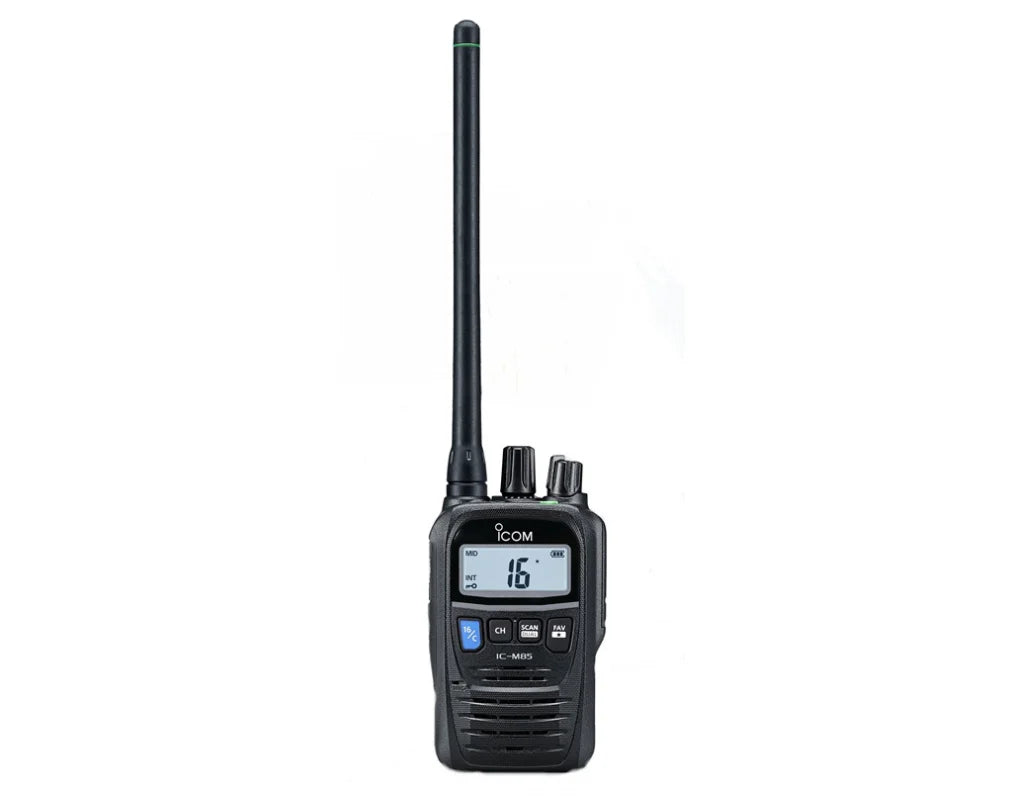 Icom M85 Handheld VHF Marine Radio - Waterproof, Floating, Long Range Communication for Boating, Fishing & Emergency Use