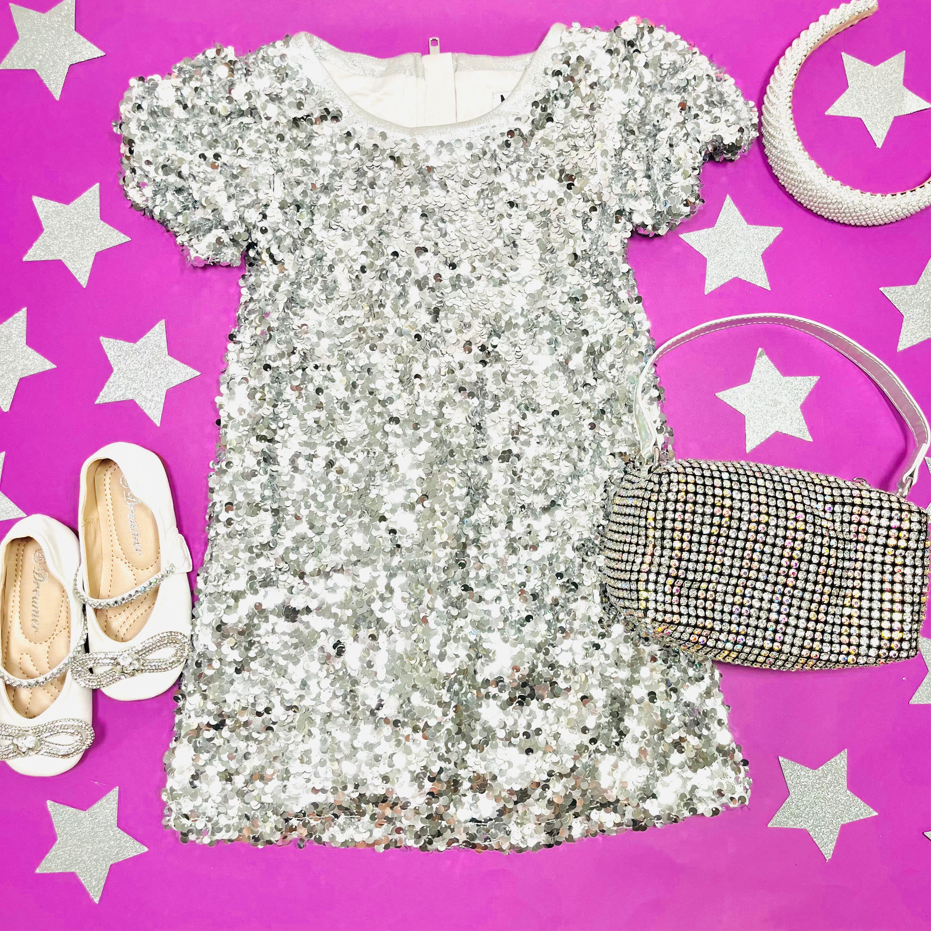 Mia New York Sequin Party Dress for Women - Glittery Evening Gown for Prom, Cocktail, New Year's Eve & Special Occasions