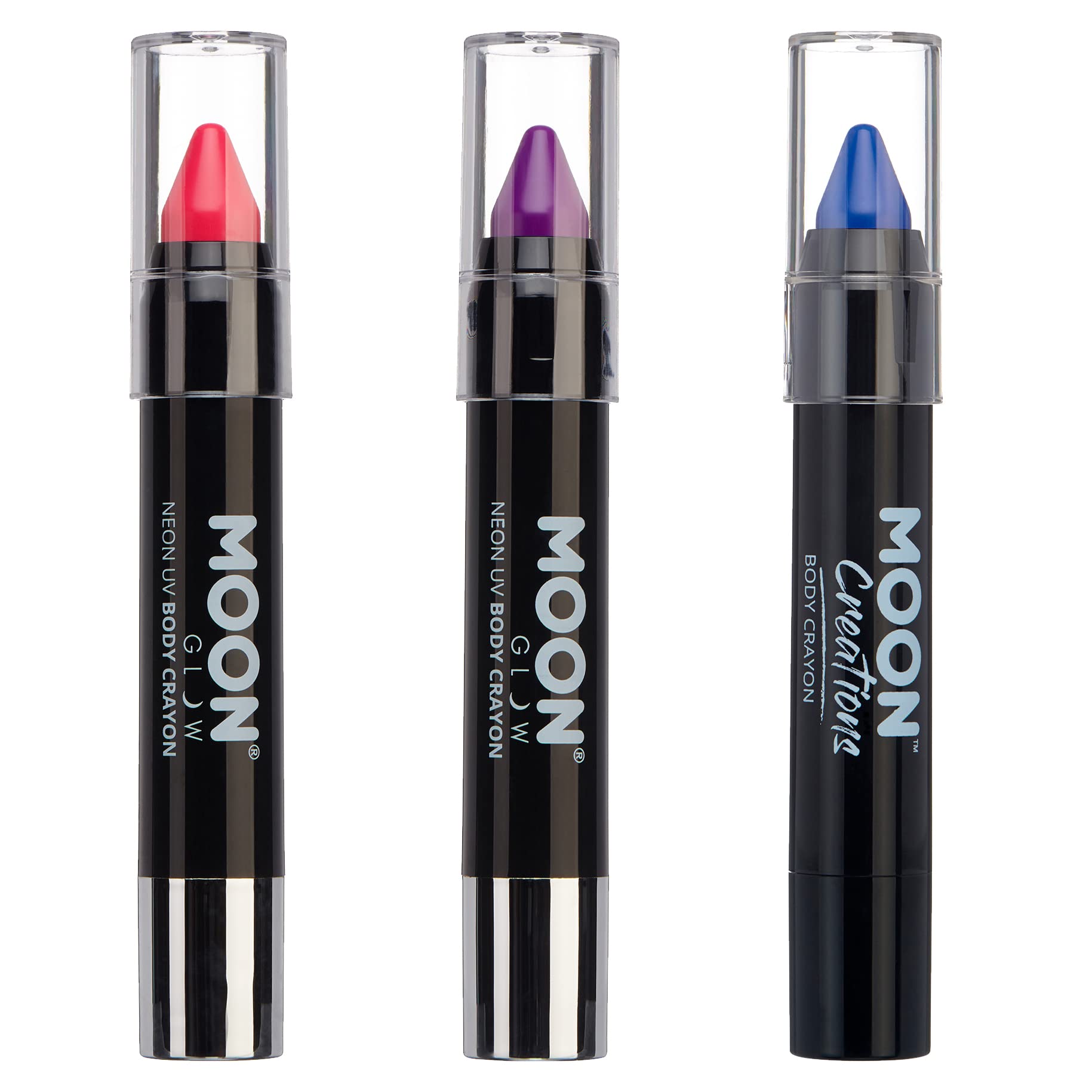 Moon Glow Face & Body Paint Crayons - Non-Toxic, Washable, Vibrant Colors for Adults & Kids - Perfect for Halloween, Cosplay, Parties & Face Painting