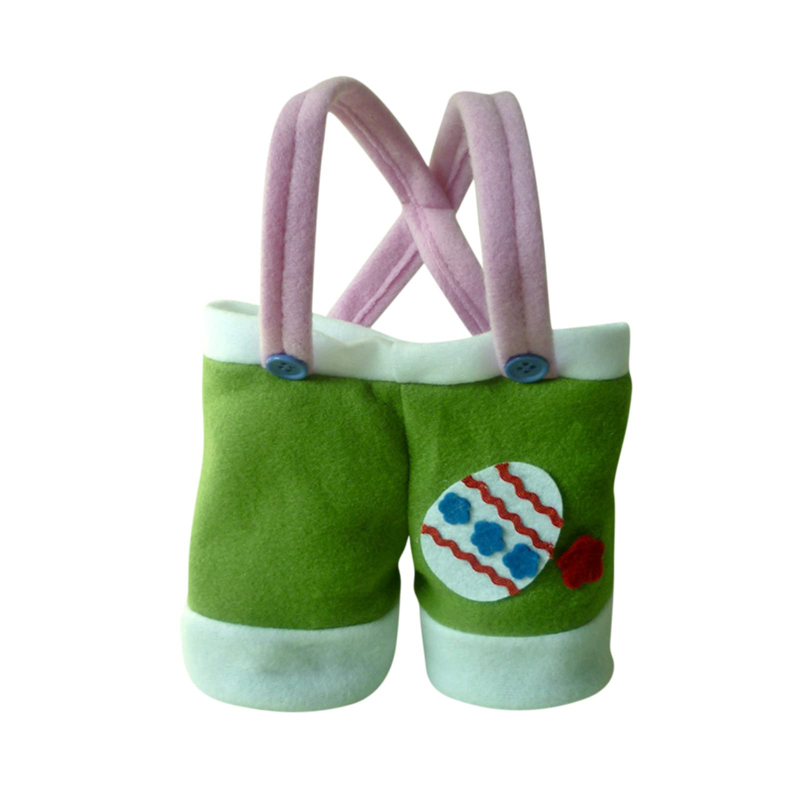 Easter Bunny Cloth Basket - Cute Rabbit Candy Bucket with Eggs for Easter Party Decorations | Perfect for Easter Egg Hunts, Gift Baskets, and Spring Celebrations | Durable Canvas Tote for Carrying Treats & Decor