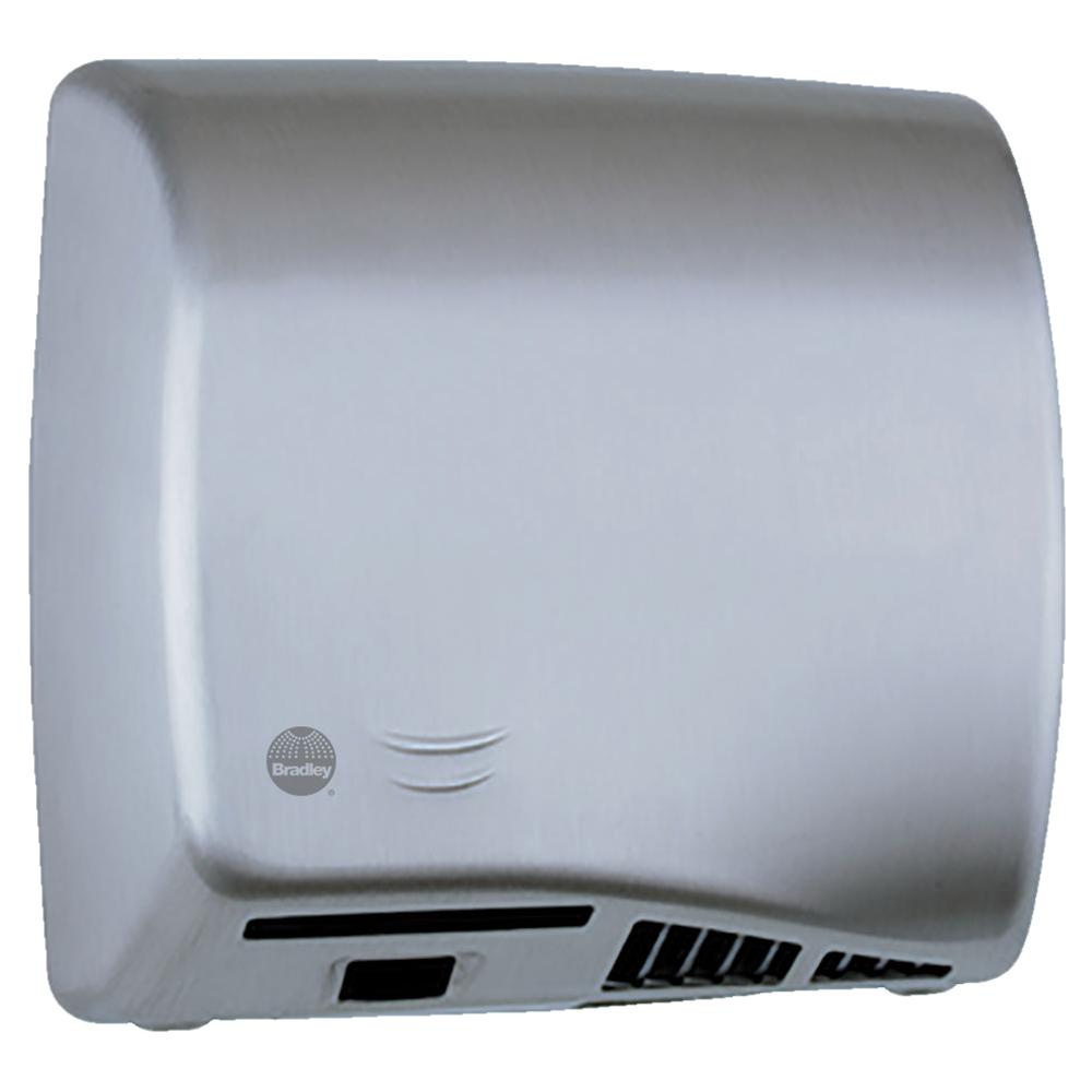 Bradley 2902 2874 Aerix Quiet Hand Dryer - Stainless Steel Surface Mounted Satin Finish | Commercial Restroom, Hospital & Public Washroom Solution