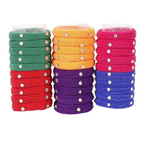 Honbon Stylish Hair Ties for Women & Girls - 30 Pack Soft Elastic Hair Rubber Bands in Assorted Colors - Perfect for School, Work, Gym and Everyday Hairstyles