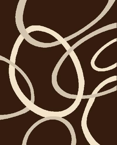 Persian Weavers 5x8 Feet Hollywood Hand Carved Modern Indian Area Rug in Chocolate & Black - Perfect for Living Room, Bedroom, or Office Decor