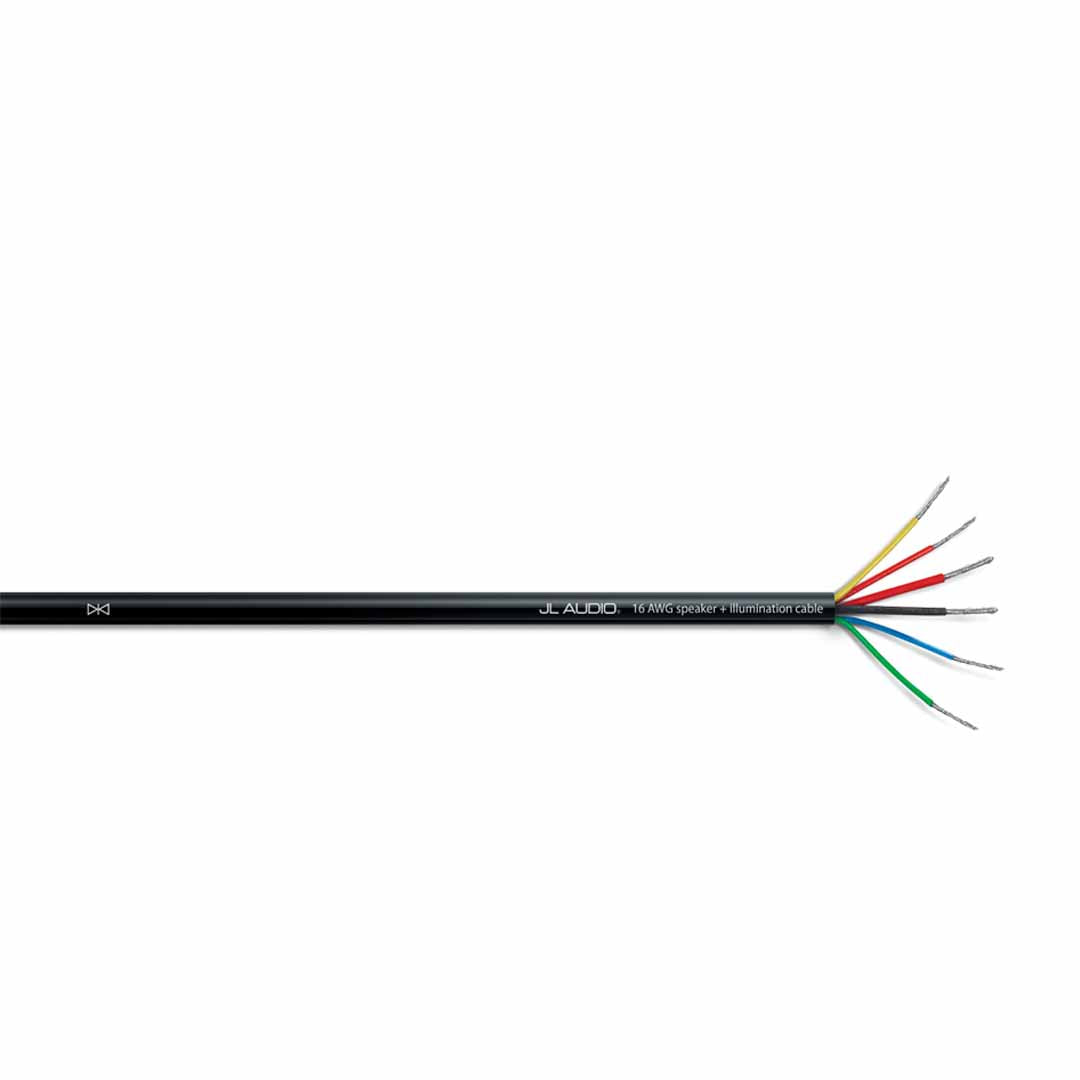 JL Audio XD BLKMFC 25ft 6-Conductor Black Multifunction Cable - Premium Car Audio Wiring for Subwoofers, Amplifiers & Marine Stereo Systems
