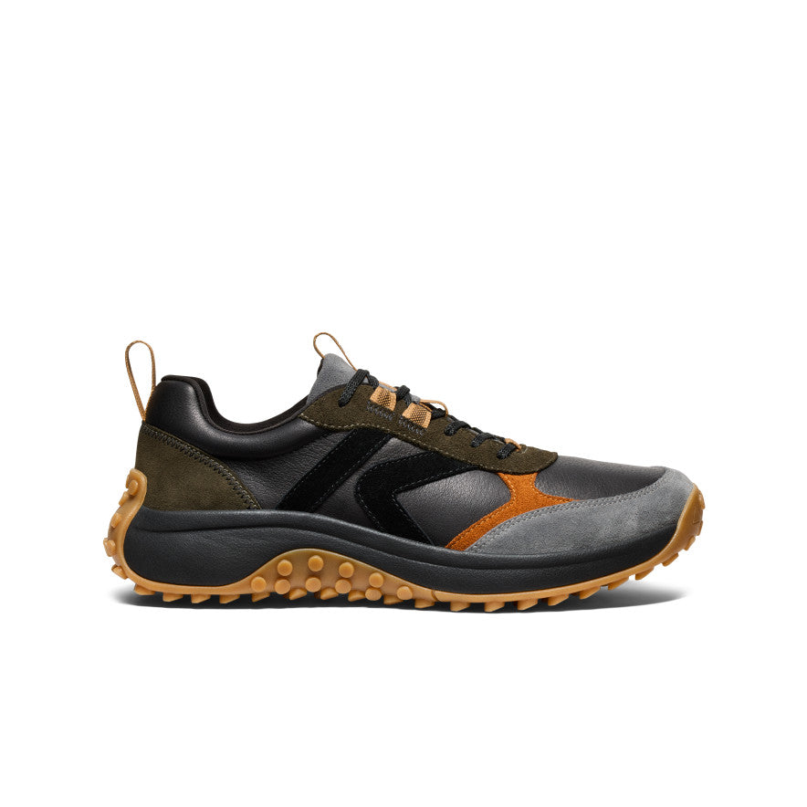 KS86 Men's Genuine Leather Sneakers - Forest Night/Keen Maple | Comfortable & Stylish Casual Shoes for Walking, Work & Everyday Wear