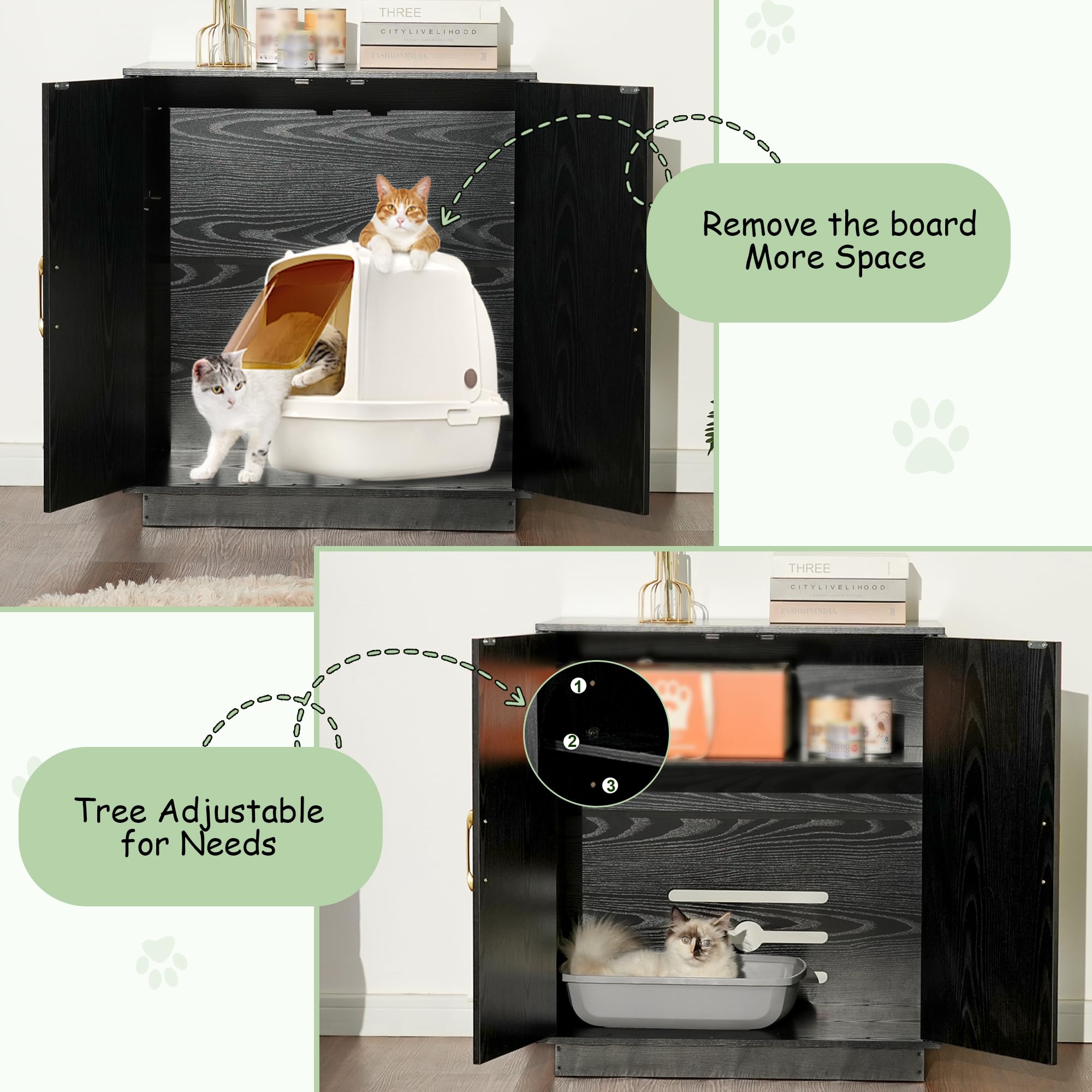 Modern Cat Litter Box Enclosure Furniture - 30.9