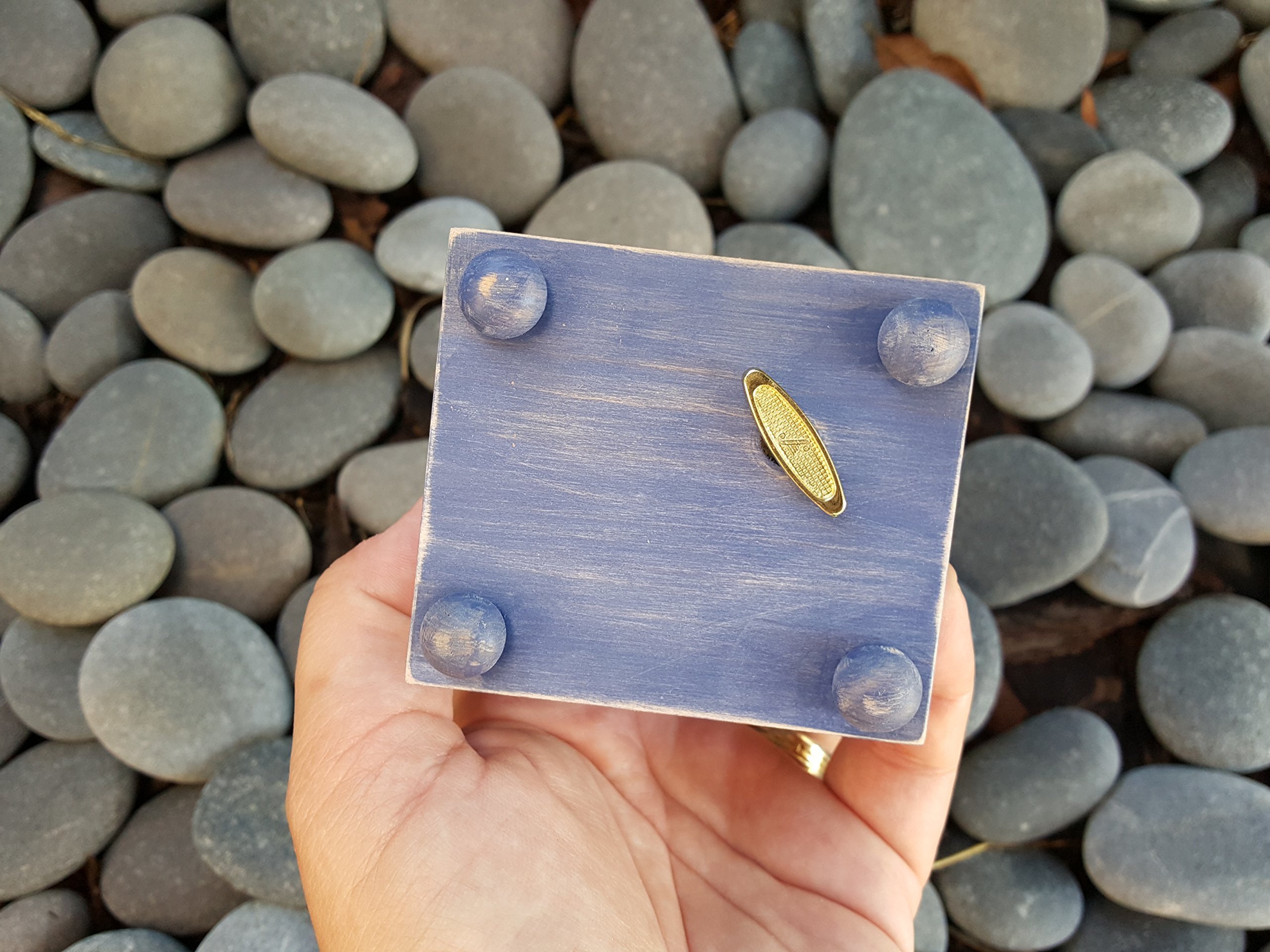 Custom Made Personalized Music Box with Compass Rose - Handmade Nautical Gift for Anniversaries, Weddings & Home Decor | SimplyCoolGifts
