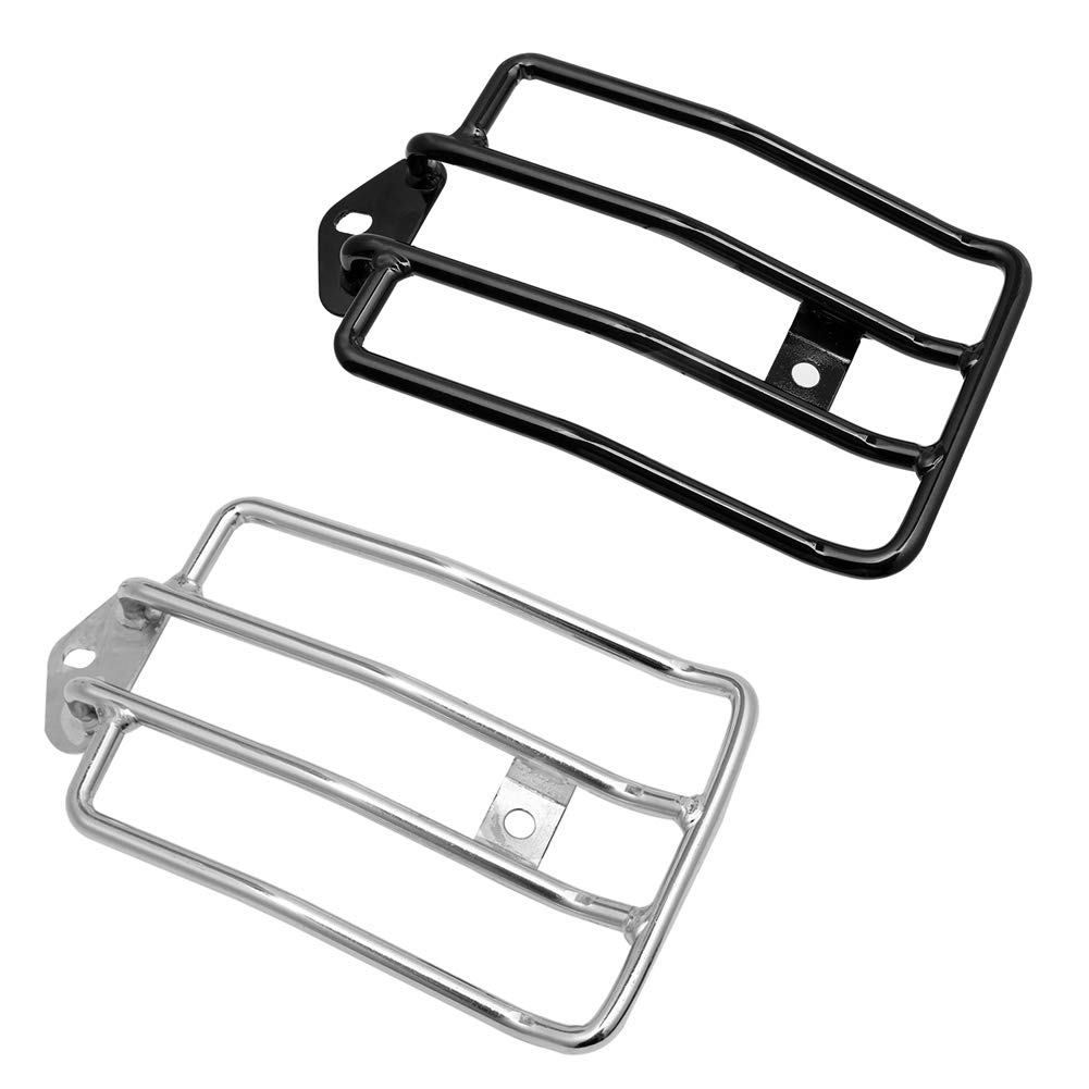 Harley Sportster XL 883 XL 1200 48 Luggage Rack Chrome Solo Seat Support Shelf (2004-2018) - Perfect for Motorcycle Travel & Storage Accessories