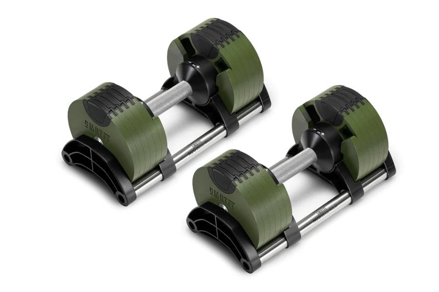 NÜOBELL 50lb Adjustable Dumbbells Set - Tactical Weight Lifting Equipment for Home Gym & Strength Training - Perfect for CrossFit, HIIT, and Muscle Building Workouts