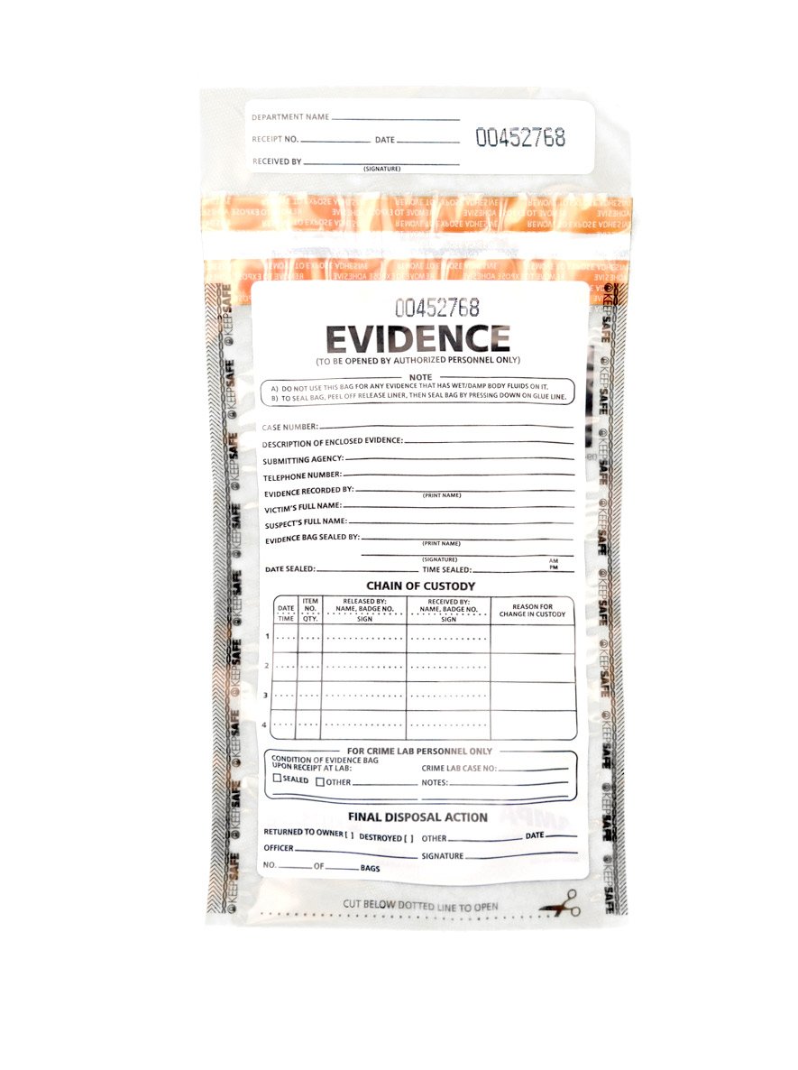 Crime Scene Evidence Bags - 12 Pack Paper & Plastic Sample Bags for Forensic Investigations, Police Work & Evidence Collection | Ideal for Law Enforcement, Crime Labs & Security Professionals