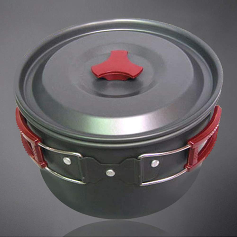 **Walbest 3L Lightweight Camping Cook Pot - Compact Alloy Outdoor Cooking Pot for Hiking, Backpacking & Picnic - Perfect for Boiling Water & Cooking Meals in the Wild**