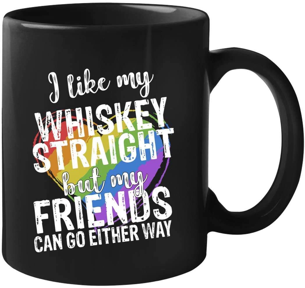 LGBT Pride Mug - 11oz Gay Lesbian Gift for Coffee & Whiskey Lovers
