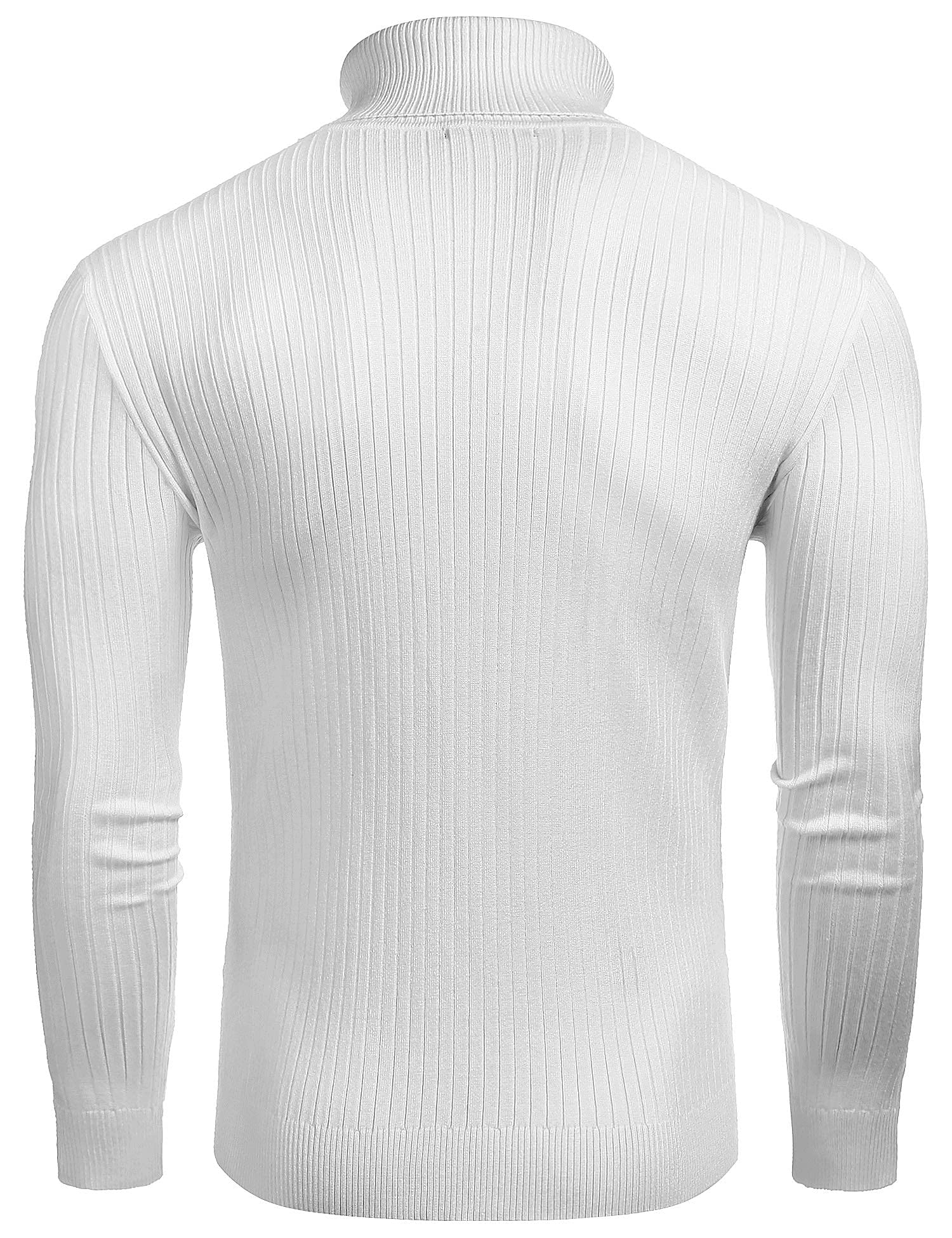 COOFANDY Men's Slim Fit Turtleneck Sweater - Casual Twist Pattern Knit Pullover for Winter | Warm & Stylish Crewneck Jumper for Office, Date Night & Holiday Outfits