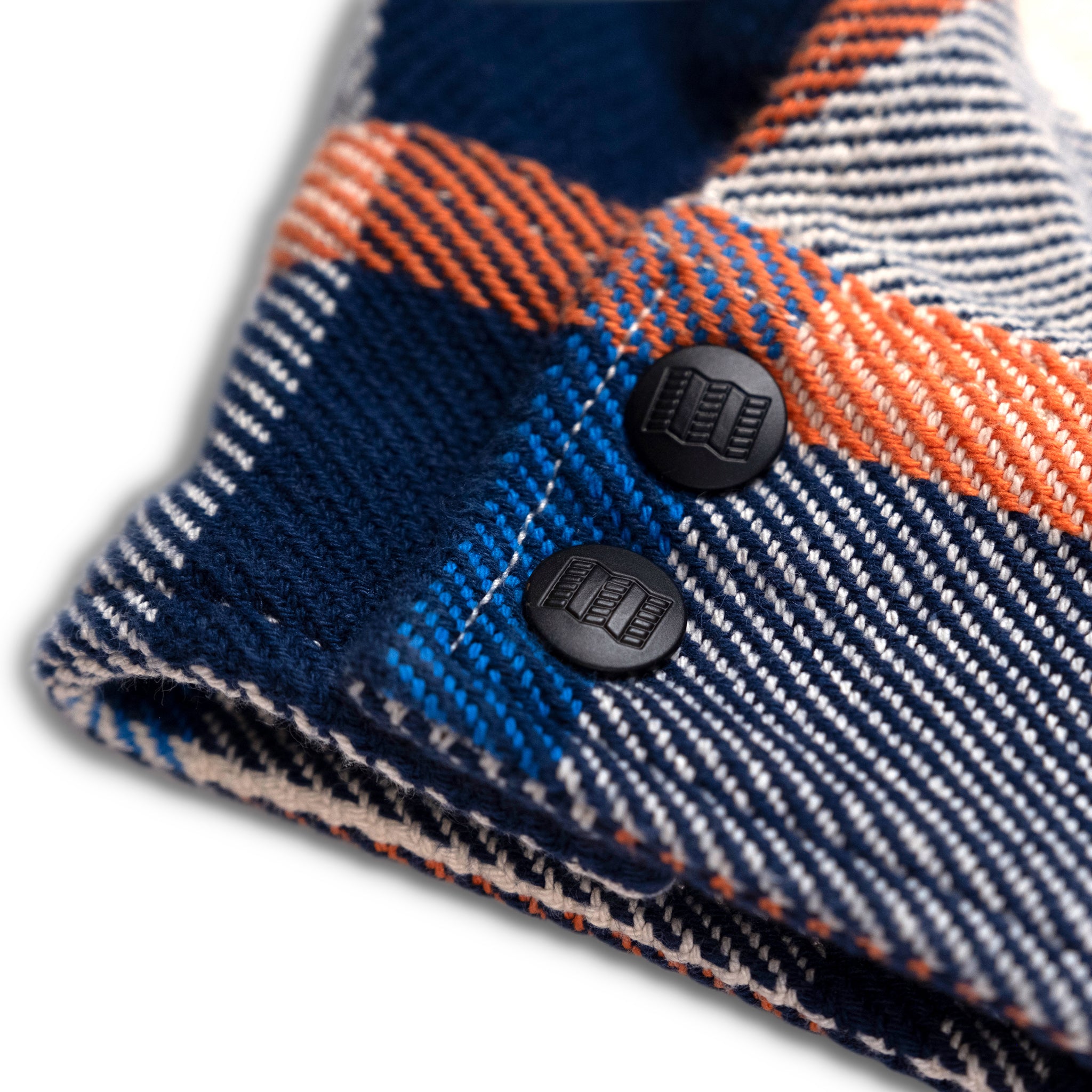 Topo Designs x Denver Broncos Mountain Shirt Jacket - Water-Resistant Outdoor Flannel Shirt for Hiking & Camping - Men's Casual Button-Up Shirt for Game Day & Fall Fashion
