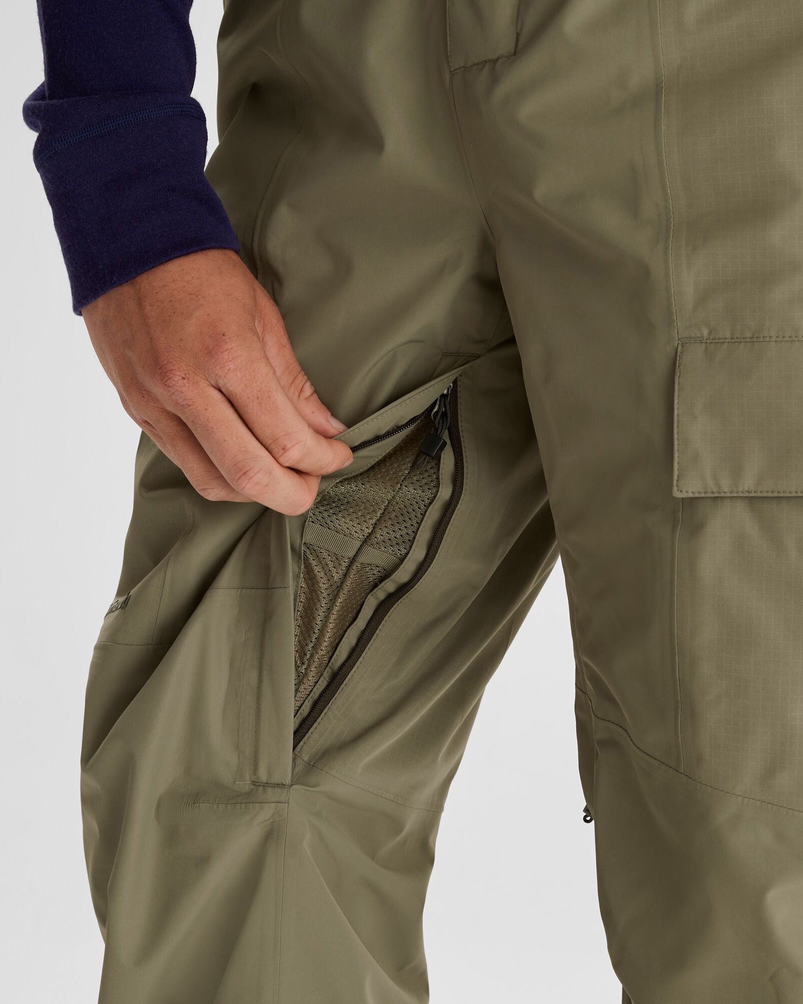 Men's PWDR Days 2L Insulated Snow Bib Pants - Waterproof Winter Ski Overalls for Snowboarding & Cold Weather - Beech Color