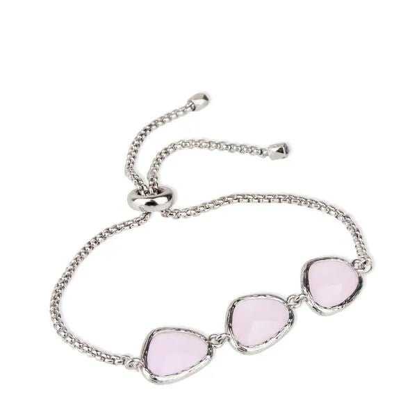 Rose Quartz Silver Toggle Bracelet - Healing Crystal Jewelry for Women, Adjustable Bangle for Stress Relief & Positive Energy - Perfect for Meditation, Yoga & Everyday Wear