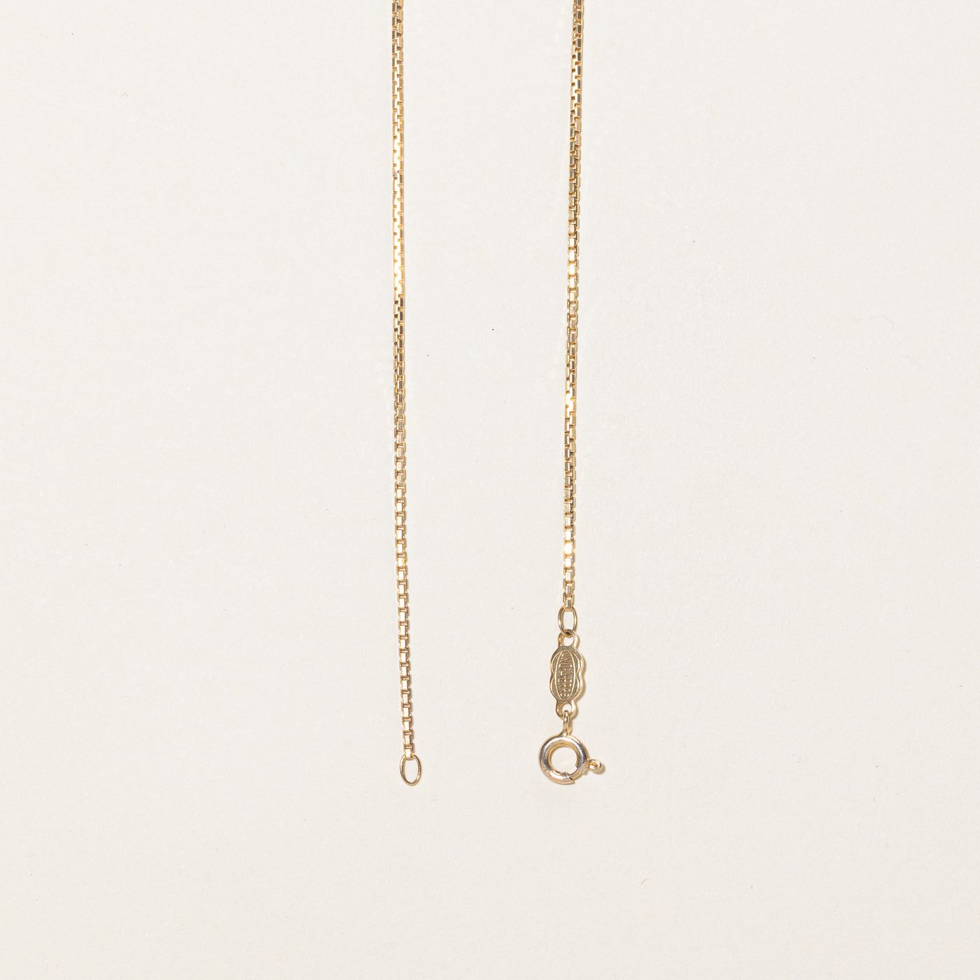 10K Yellow Gold Box Link Chain Necklace for Women - 16 Inch Dainty Layering Chain - Perfect for Everyday Wear, Gifts & Special Occasions
