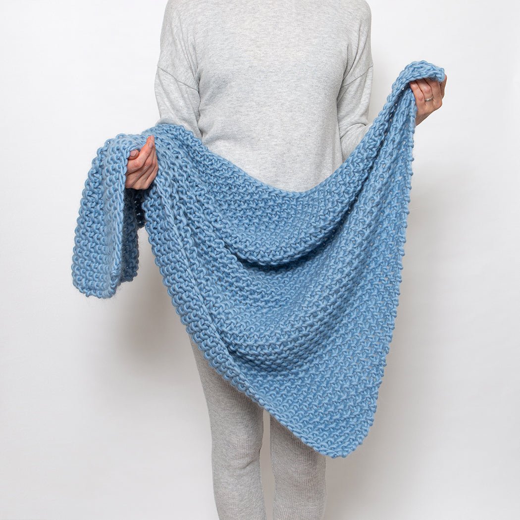 Louis Baby Blanket Knitting Kit - Soft DIY Knitting Set for Newborns & Infants | Perfect for Nursery, Baby Shower Gifts & Handmade Projects