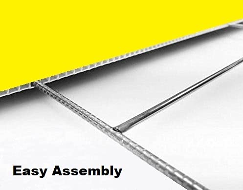 Slow Down This Is Our Neighborhood Not A Racetrack - 2 Pack Yellow Double Sided Yard Signs with Metal Stand - Perfect for Residential Streets & School Zones Safety Awareness