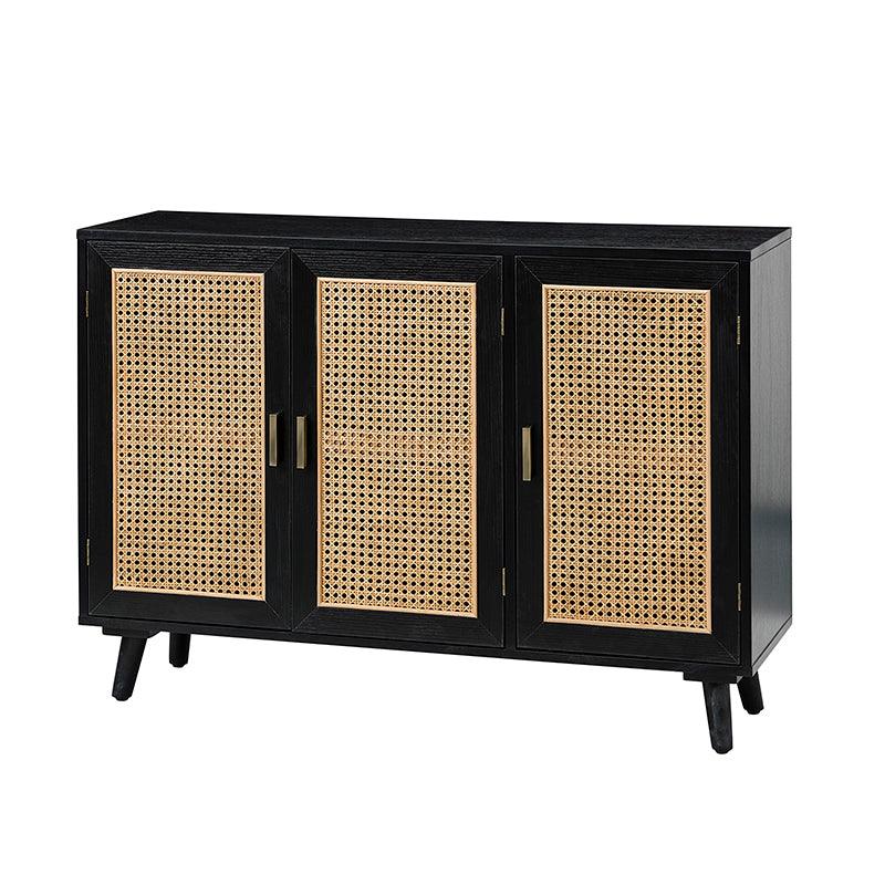 Dario 3-Door Accent Cabinet - Stylish Storage Solution for Living Room, Bedroom & Entryway | Solid Wood Furniture for Home Decor