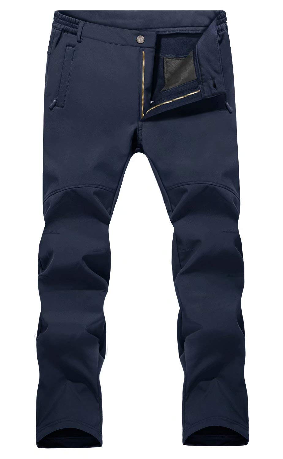 MAGCOMSEN Men's Winter Ski Snow Hiking Pants - Water Resistant Softshell Outdoor Pants for Cold Weather - Perfect for Skiing, Snowboarding & Winter Adventures