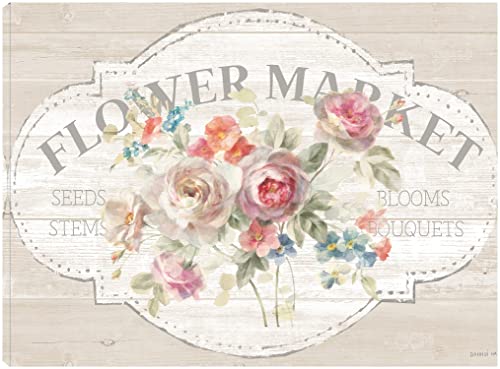 Cottage Garden I on wood