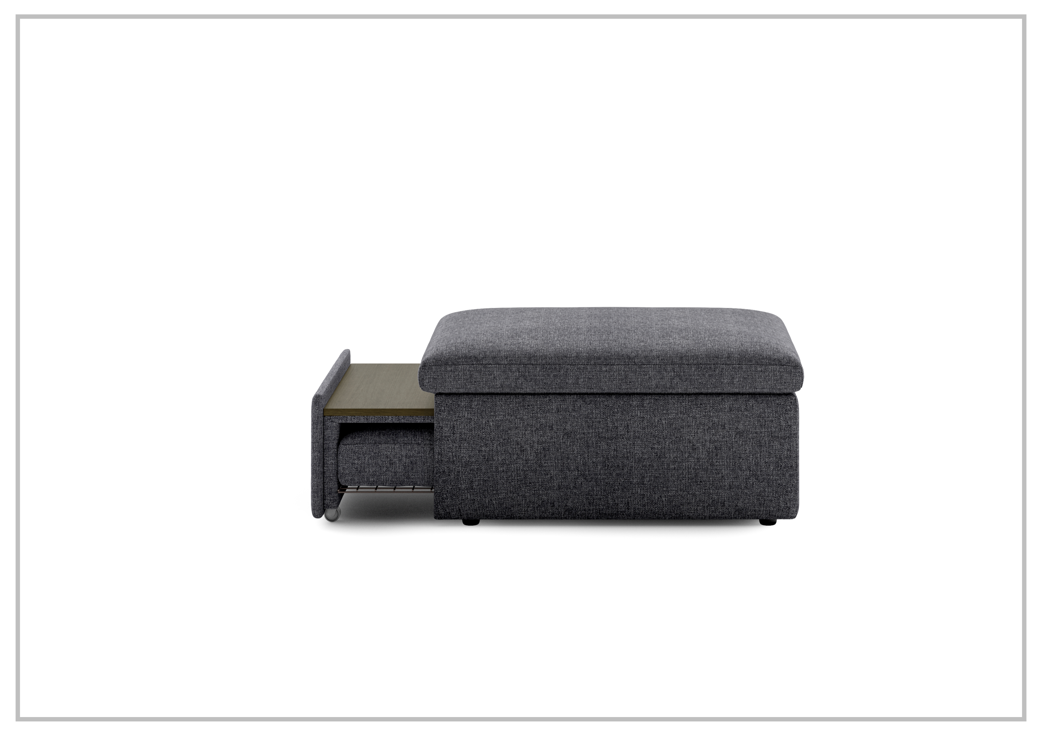 Luonto Otto Cot Size Sleeper Ottoman with Storage Drawer - Convertible Daybed for Guest Room, Nursery & Small Space Living - Perfect for Apartments, Dorms & Home Offices