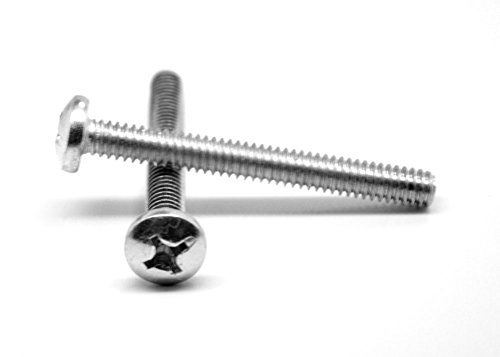 M6 x 10mm JIS B1111 Class 4.8 Phillips Pan Head Machine Screws - Low Carbon Steel Zinc Plated (Pack of 1200) - Ideal for Electronics, Furniture Assembly & DIY Projects