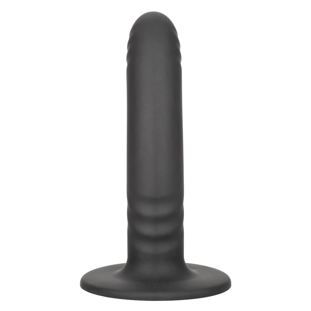 Boundless 6 Ridged Silicone Dildo with Strong Suction Cup - Realistic Textured Adult Toy for Solo Play & Couples Use
