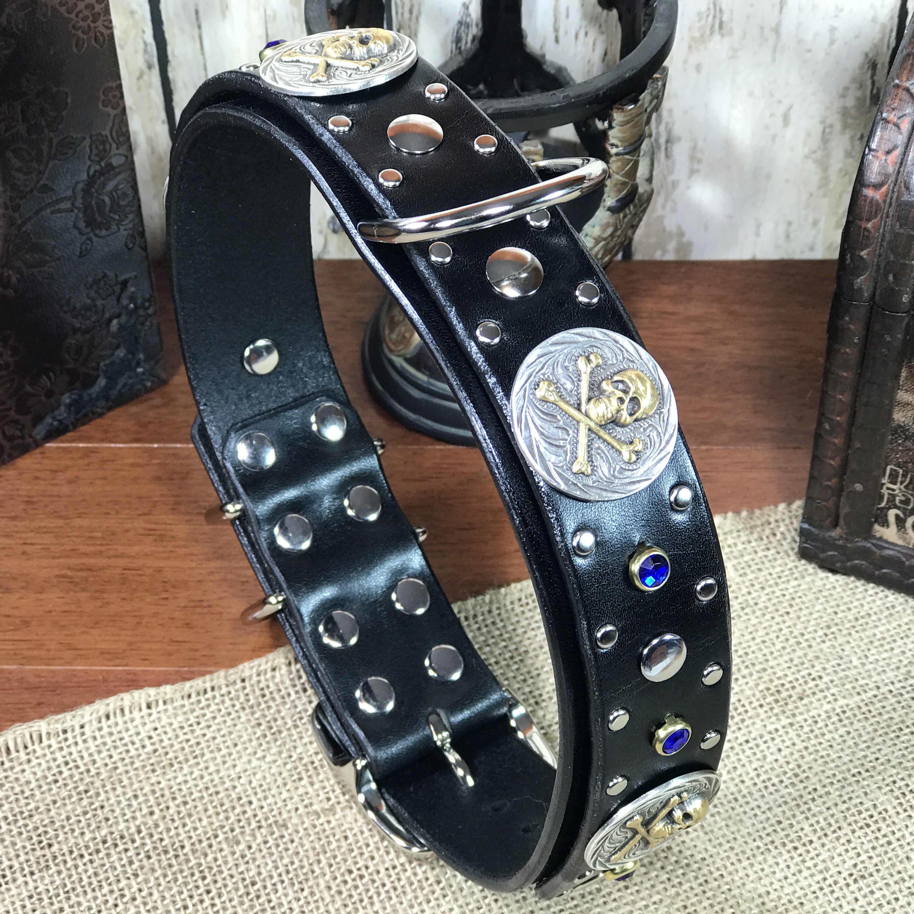 Premium Zanzibar Leather Dog Collar - Handmade, Durable & Adjustable for Small, Medium & Large Dogs - Perfect for Walks, Training & Everyday Use