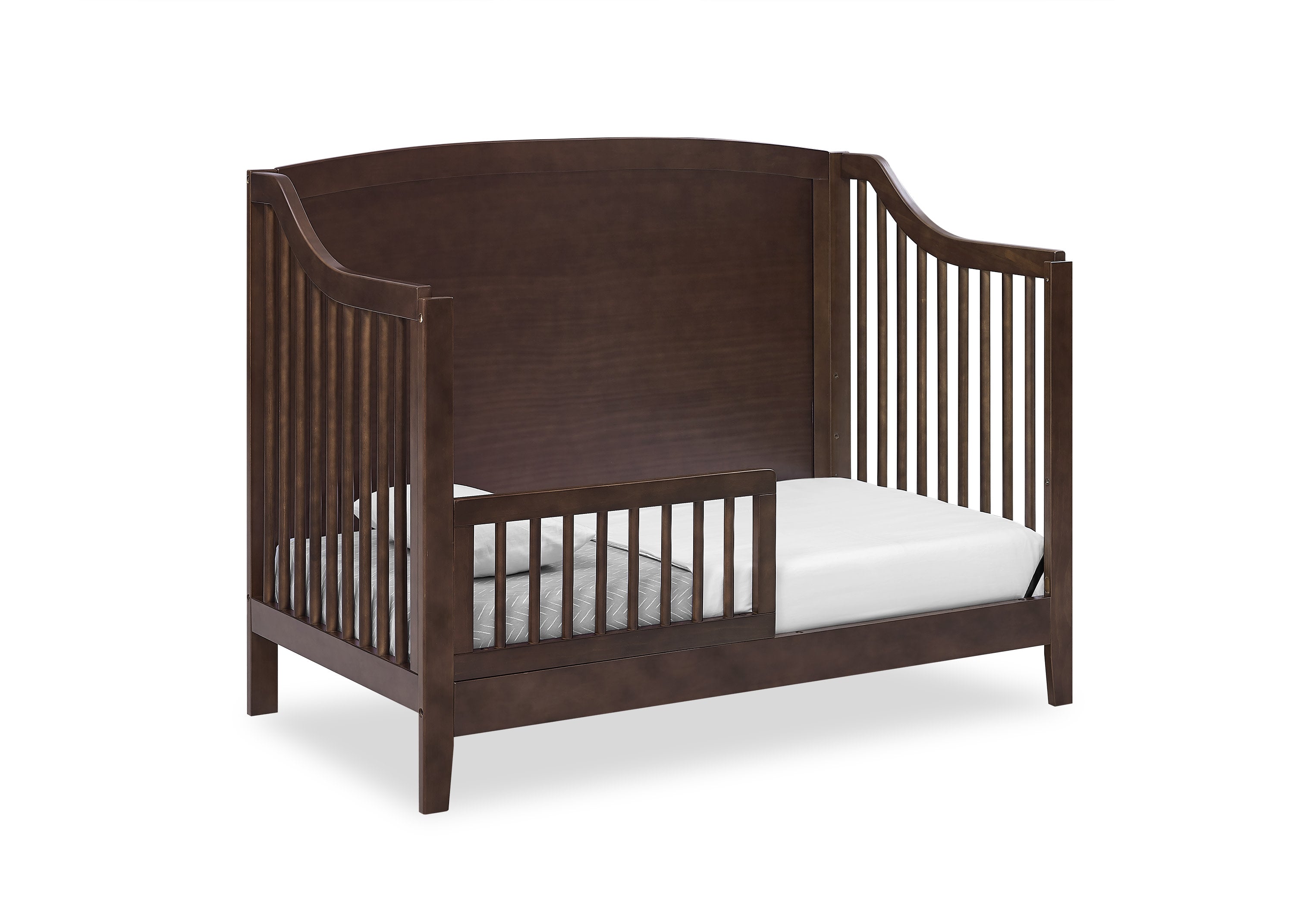 Campbell 6-in-1 Convertible Baby Crib - Toddler Bed & Full-Size Bed Conversion - Safe & Durable Nursery Furniture for Newborns to Teens - Perfect for Bedrooms, Daycares, and Guest Rooms