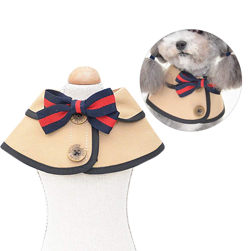 1PC Custom Cotton Dog Cape Costume - Small Puppy Collar Vest & Cat Cloak for Service Dogs | Cute Retro Pet Bandana & Handkerchief for Halloween, Christmas & Photo Shoots