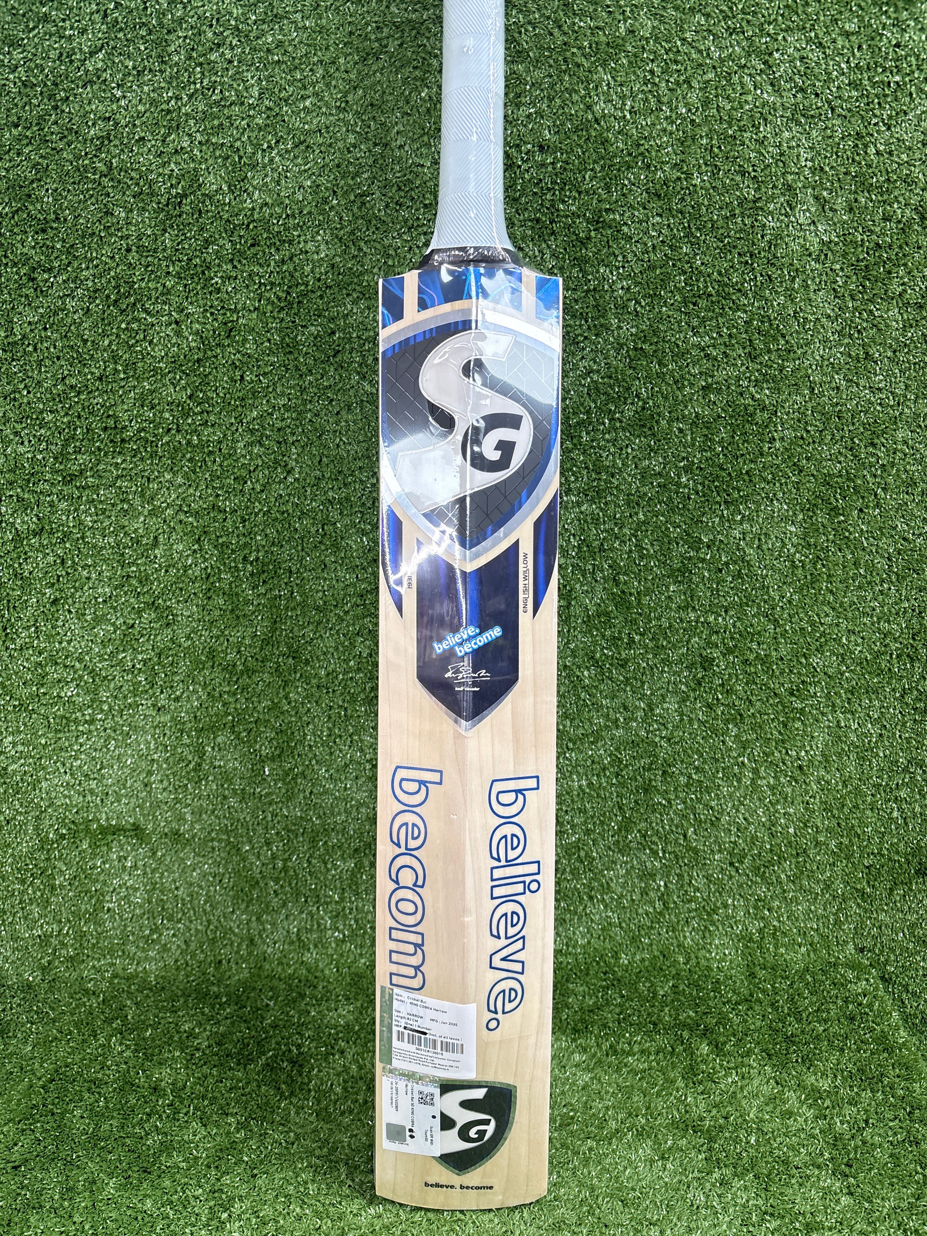Premium SG King Cobra Harrow English Willow Cricket Bat - Professional Grade for Matches & Training - Perfect for Club Players & Enthusiasts
