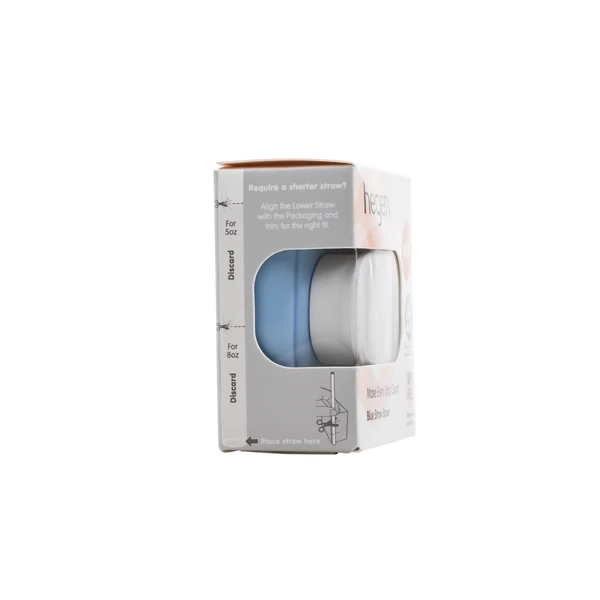Hegen Baby Bottle Straw Spout - Blue - BPA Free, Leak Proof, Easy to Clean - Perfect for Travel, Daycare & On-the-Go Feeding