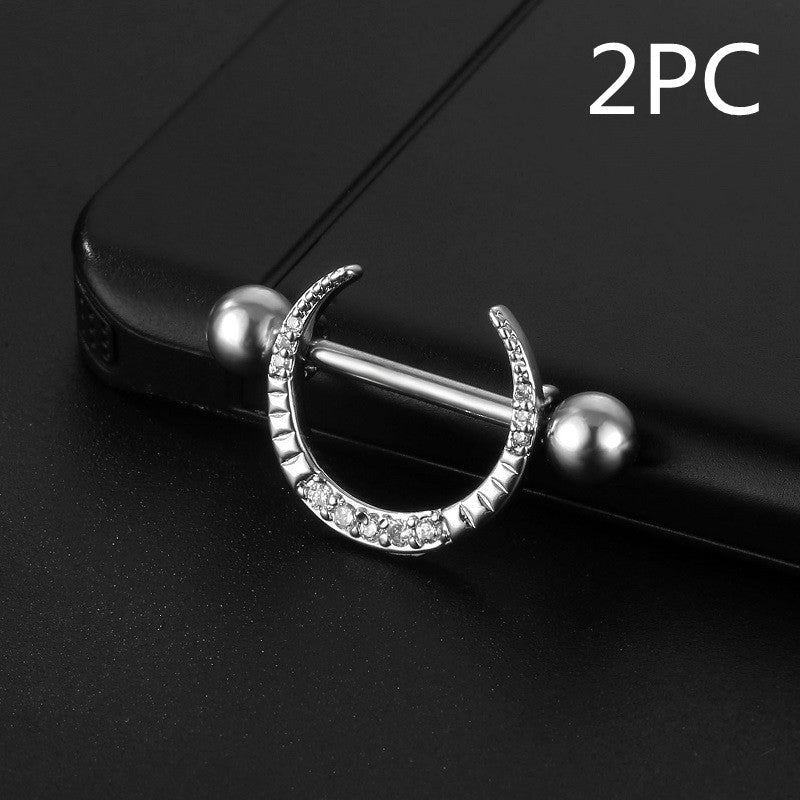 Fashionable Stainless Steel Nipple Rings - Body Piercing Jewelry for Women & Men - Perfect for Belly Button, Nose, Lip and Ear Piercings - Great for Parties, Clubs and Everyday Wear