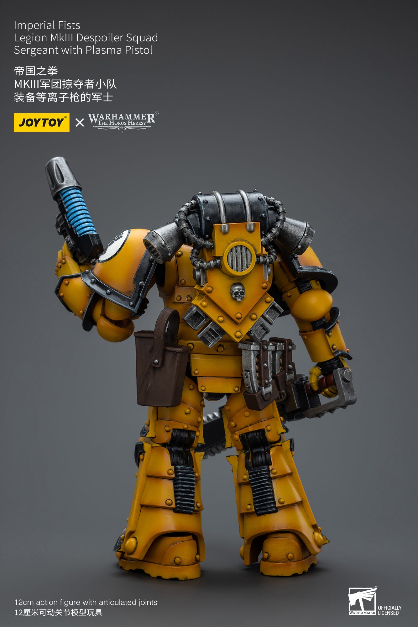 JOYTOY 1/18 Warhammer The Horus Heresy Imperial Fists Legion MkIII Despoiler Squad Action Figure - Collectible Miniature for Tabletop Gaming & Display