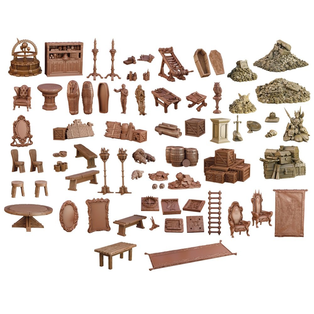 Dungeon Depths Terrain Crate by MANTIC Games - Fantasy Tabletop RPG Scenery for D&D, Pathfinder & Wargaming