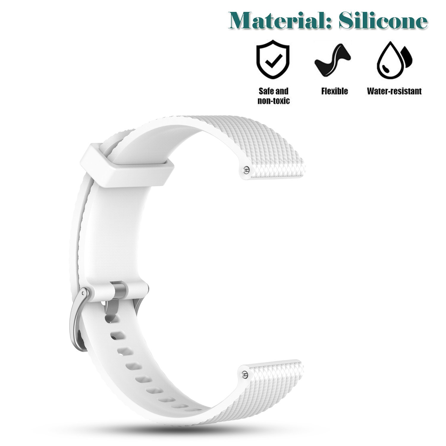 Suunto 3 Fitness Replacement Silicone Watch Band - Adjustable Sport Strap Compatible with Suunto 3/Suunto 3 Fitness - Perfect for Running, Gym & Outdoor Activities
