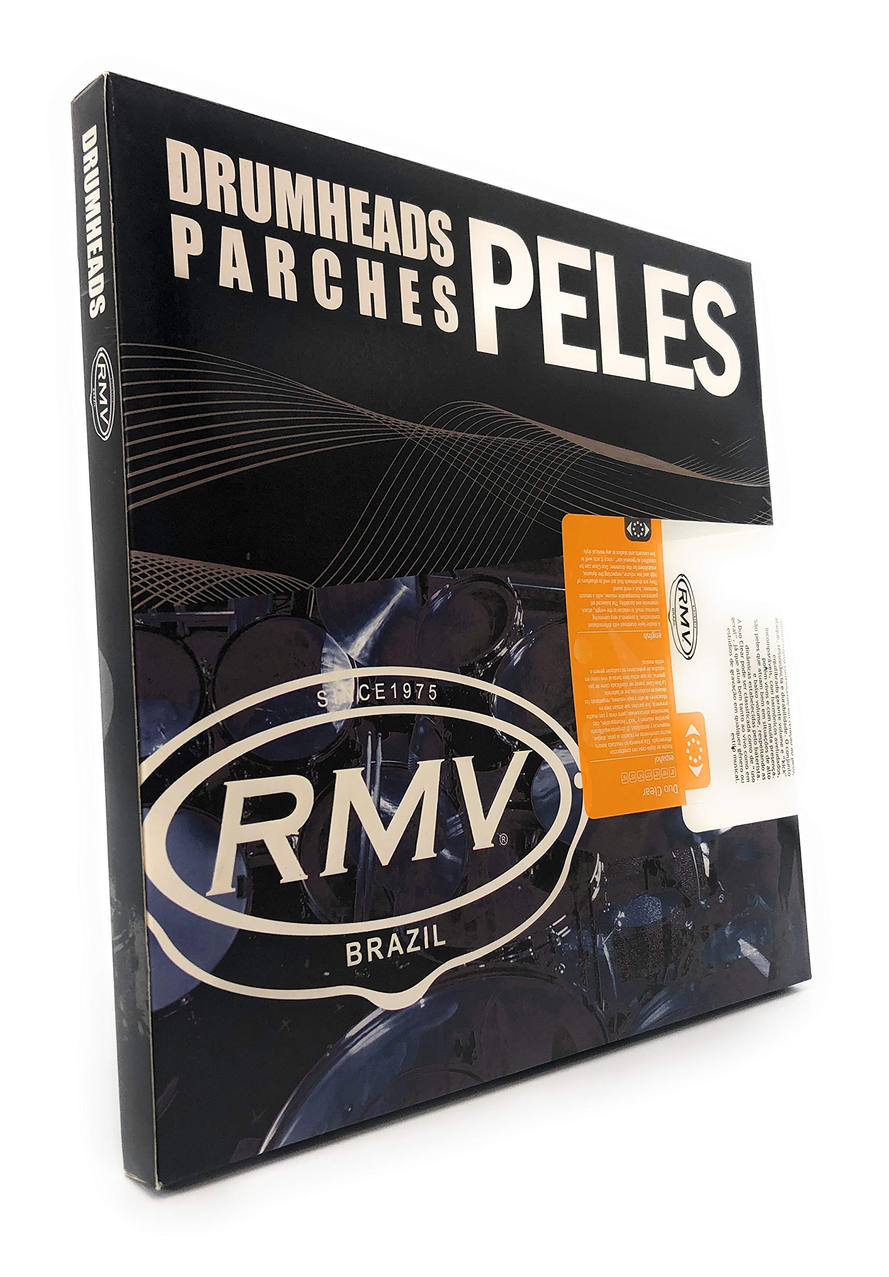 Premium RMV Drum Heads Duo Clean 12 Inch High-Quality TOM PHN1235 - Perfect for Jazz, Rock & Studio Recording Sessions