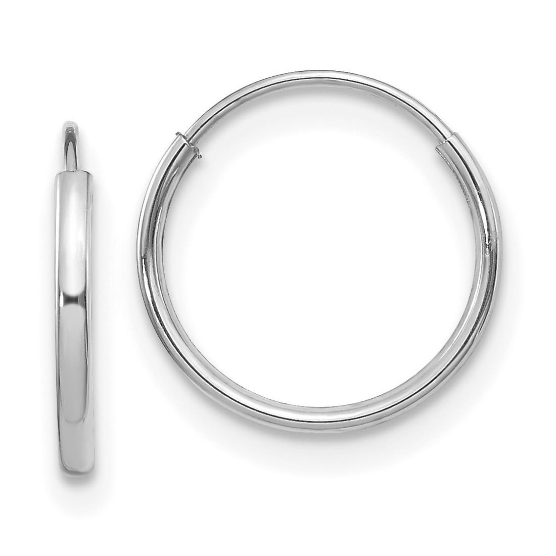 14K Gold Endless Hoop Earrings for Women - Classic & Elegant Circle Hoops in 3 Sizes | Perfect for Everyday Wear, Date Nights & Special Occasions
