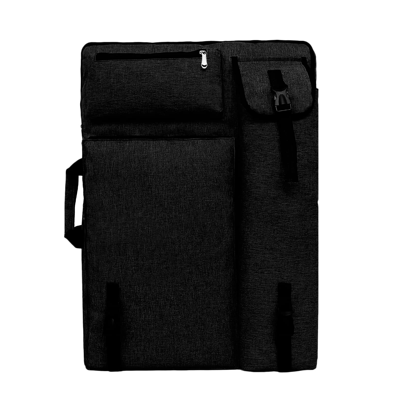 HAOZAIKEJI 4K Waterproof Artist Portfolio Case - Adjustable Large Canvas Shoulder Bag for Sketching Supplies, Drawing Pads & Artwork | Perfect for Art Students, Professional Artists & Travel | Durable Carry Bag for Projects, Commuting & Outdoor Painting