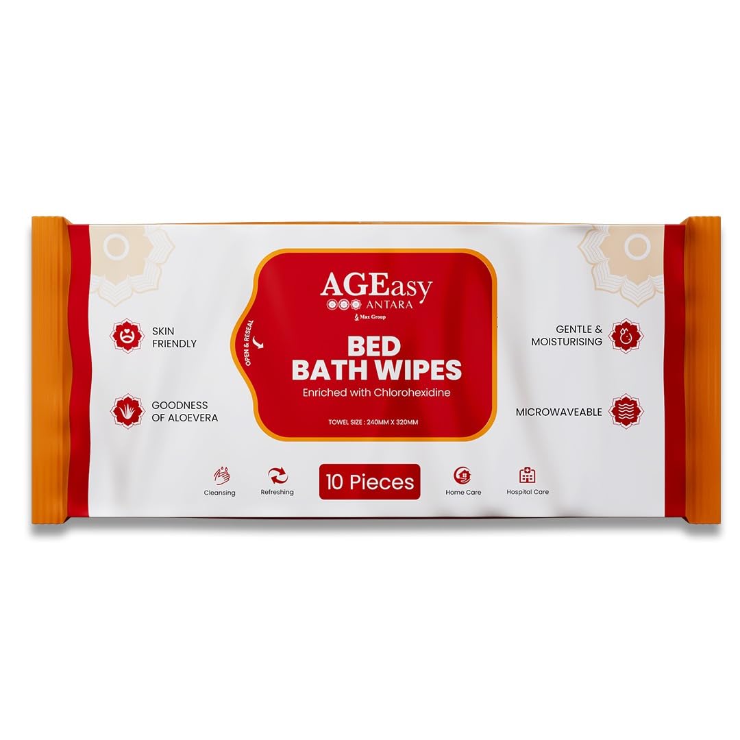AGEasy Adult Bath Wipes - Antibacterial Cleansing Wipes for Men & Women | Ready-to-Use Wet Wipes for Hygiene & Freshness | 10 Count Pack | Perfect for Travel, Elderly Care, and Post-Surgery Cleanup