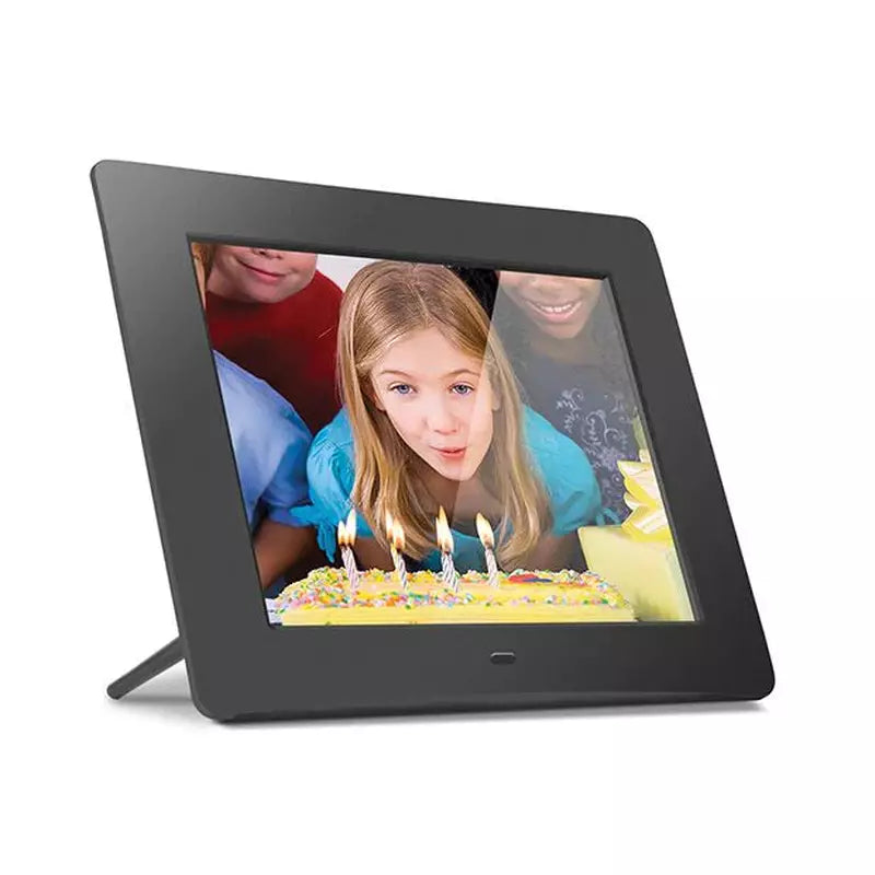 Aluratek 8 Inch Digital Photo Frame with 4GB Built-in Memory - Perfect for Home, Office & Gift Giving - Display Family Photos & Memories in HD
