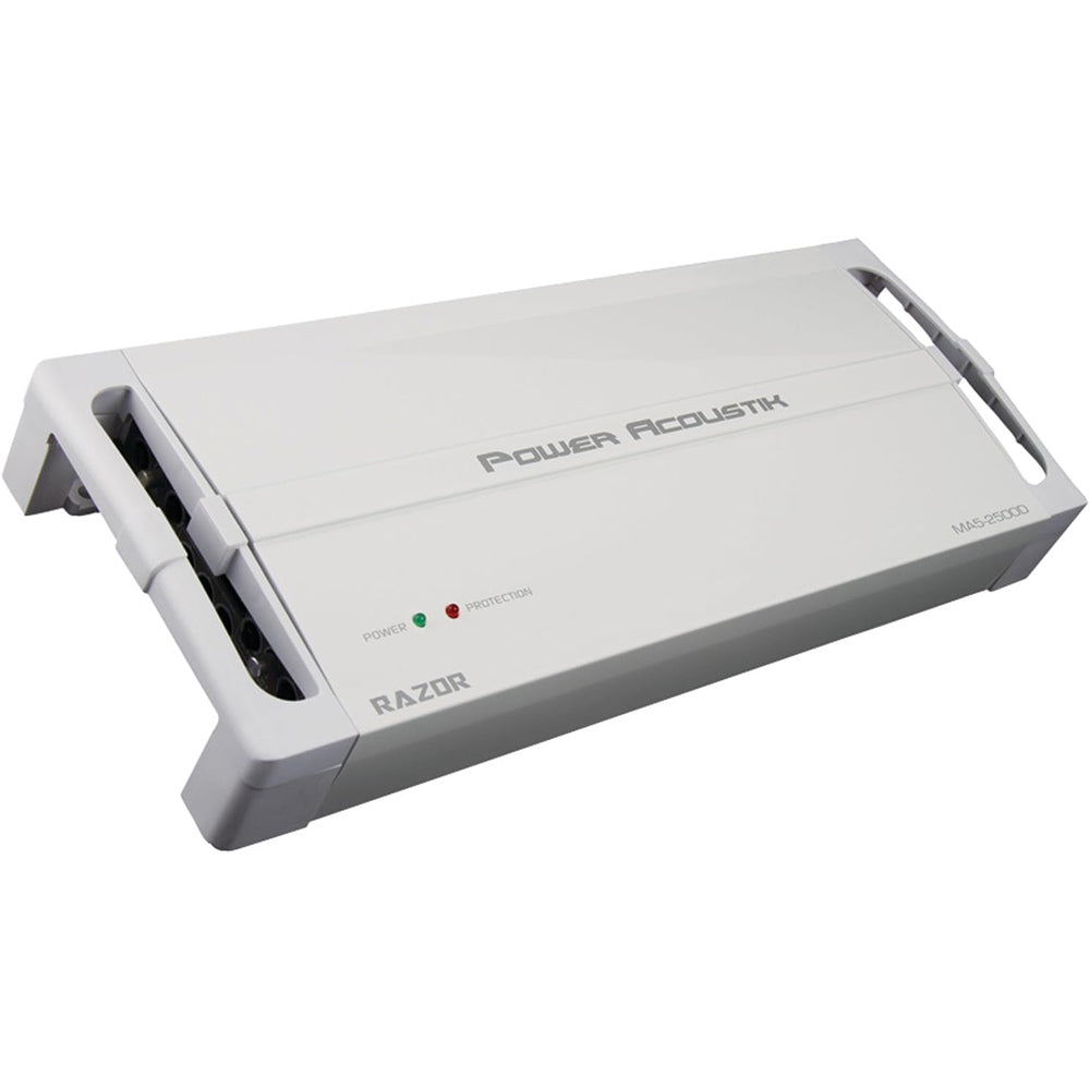 Power Acoustik MA5 2500D 2500W 5-Channel Marine Amplifier - Compact Class D Car Audio Amp for Boats, Cars & Trucks | Perfect for Marine Stereo Systems & Vehicle Audio Upgrades