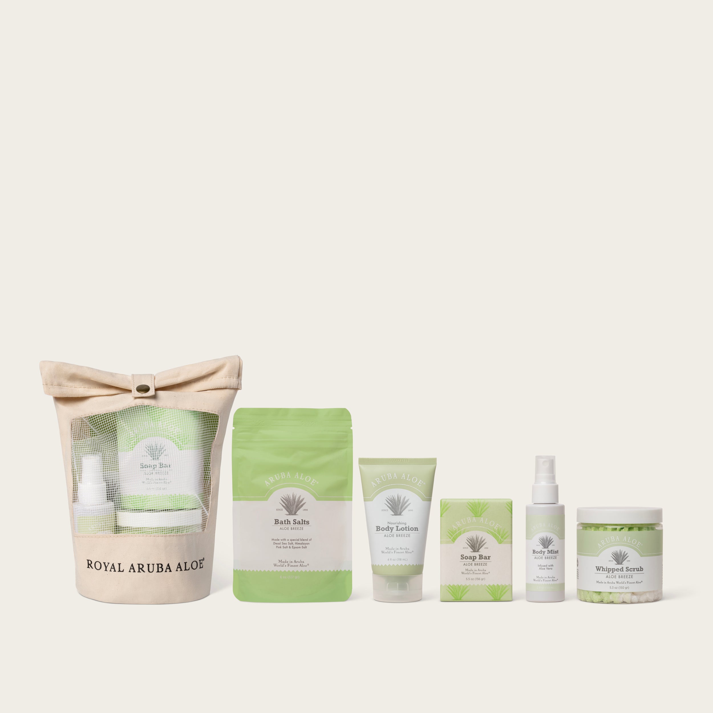 Aloe Breeze Gift Set - Soothing Aloe Vera Skincare Collection for Dry & Sensitive Skin | Perfect for Spa Day, After Sun Care & Daily Moisturizing